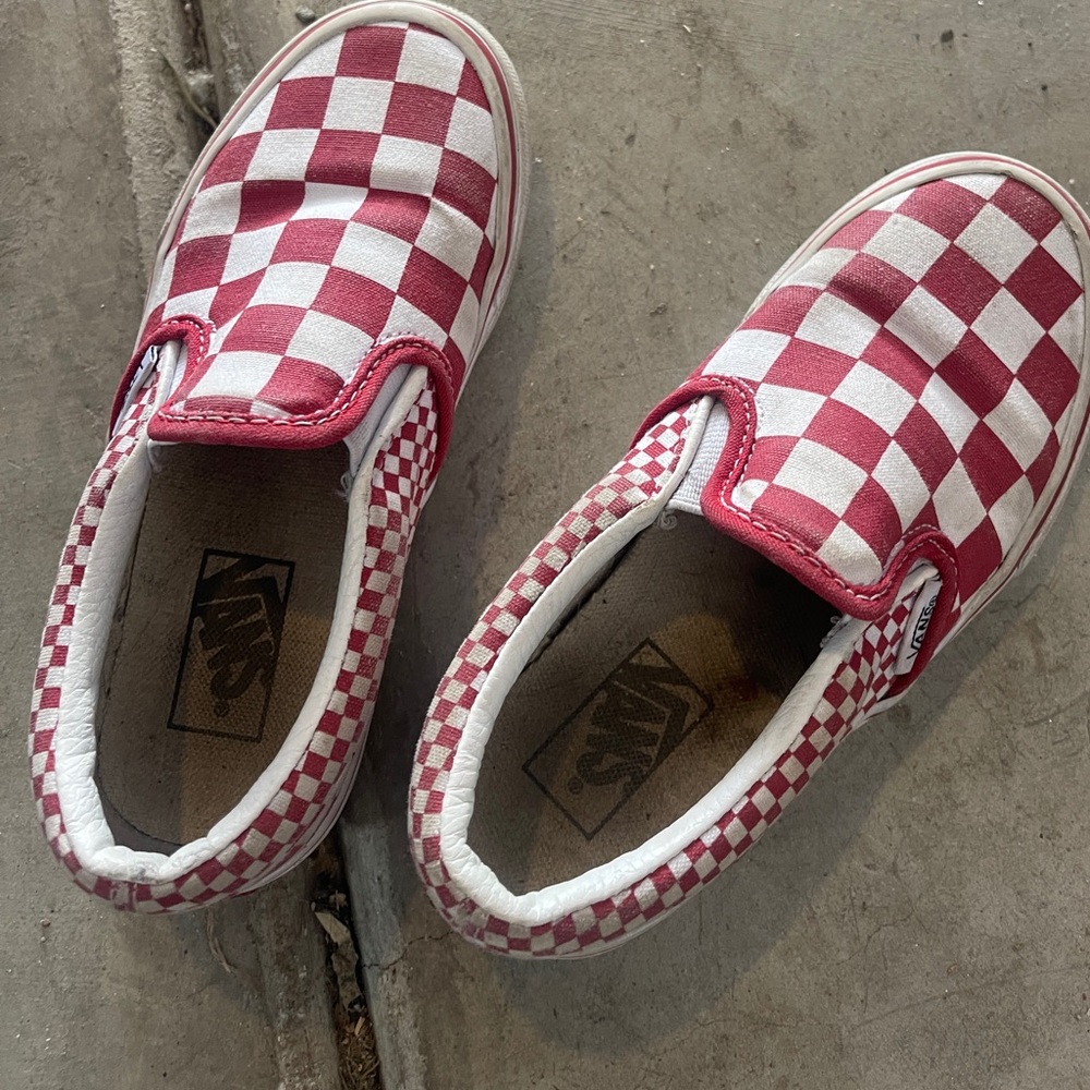 Used kid checkered Vans Size 12.5